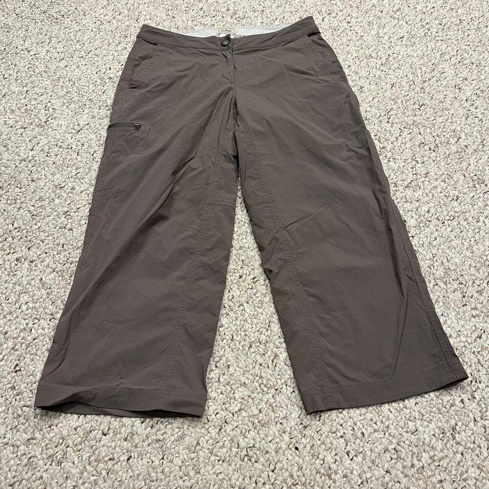 LL Bean Hiking Capris 6 Regular Brown Outdoor Hike Trail Performance Casual